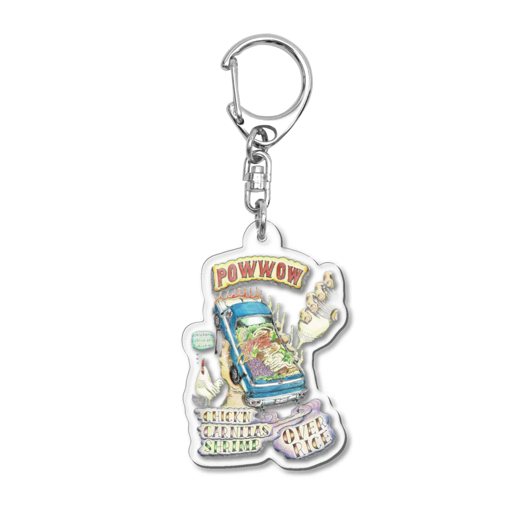 POW-WOW. chicken overriceのEL Camino FOOD PACK キーホルダー Acrylic Key Chain