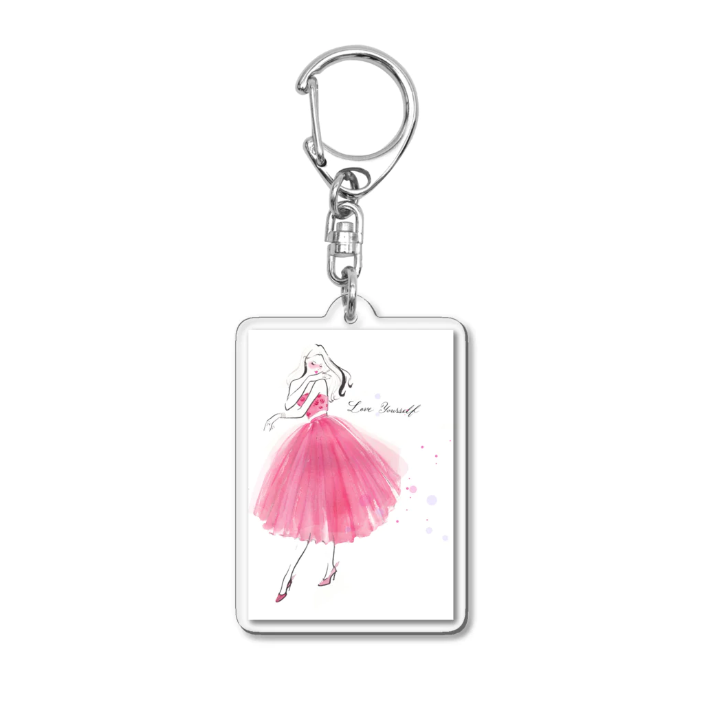 Jojo Yan | A Fashion IllustratorのBe yourself Acrylic Key Chain