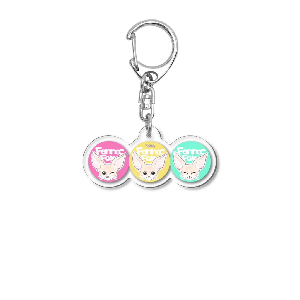 けだまふぁくとりーのフェネックスリーフェイス Acrylic Key Chain