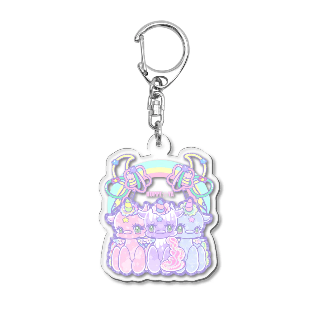 ほっぺ☆屋 Ｐｕｋｕの多頭飼い☆NEO Acrylic Key Chain