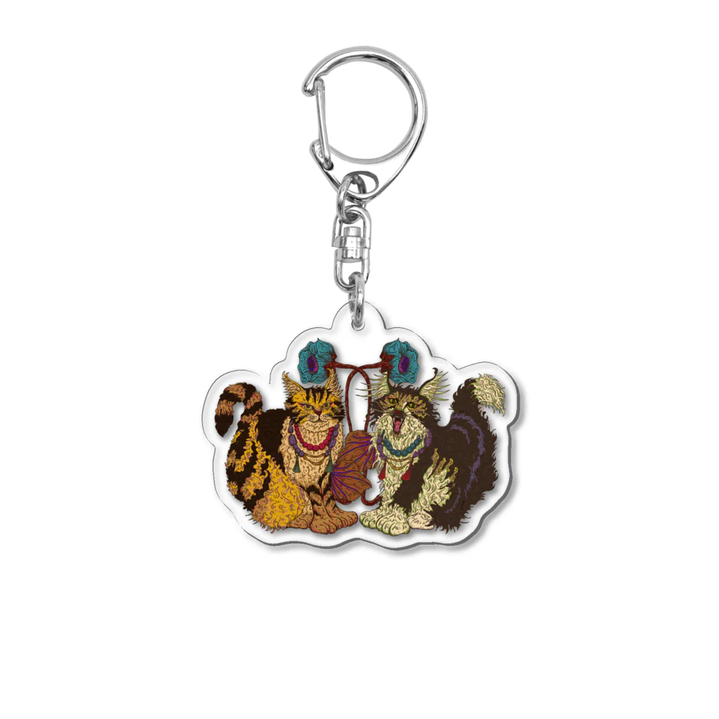 ねこのLAPHCONESSの狛猫ラフヴーリン Acrylic Key Chain