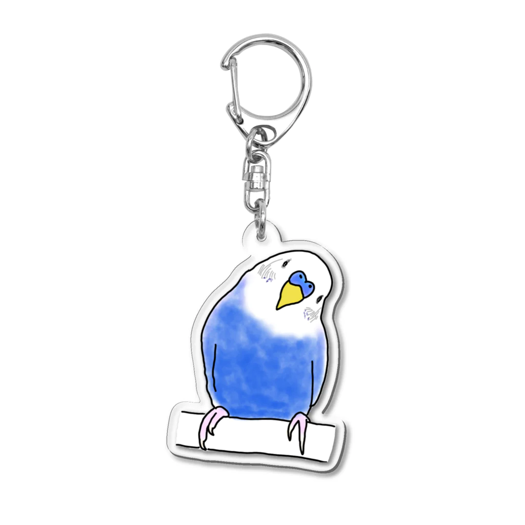 ぴぃのインコちゃん！ Acrylic Key Chain