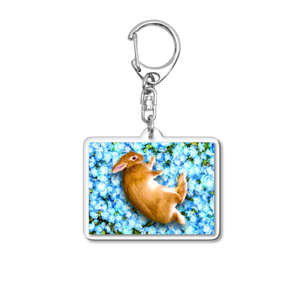 うさぎのうみちゃんねるショップのおやすうみ-うさぎのうみ Acrylic Key Chain