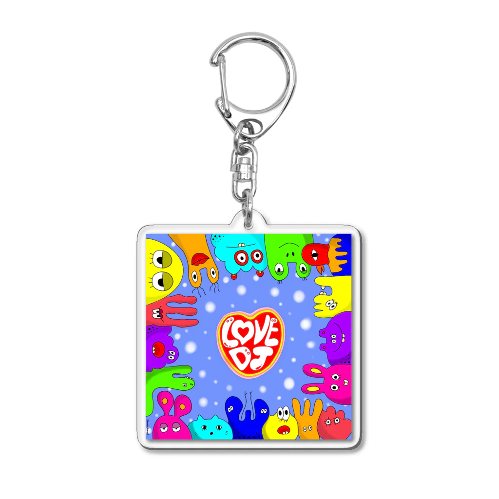 BAMI DESIGNのLOVE DJ Acrylic Key Chain