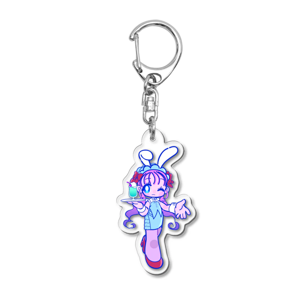 天音まひるのバニーウェイトレスさん Acrylic Key Chain