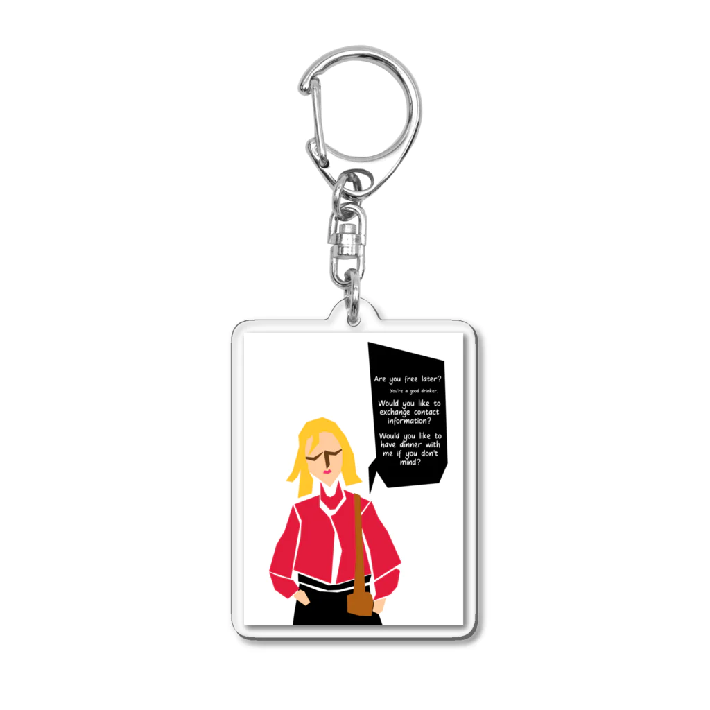 スニーカーマフィアSHOPの“YABAJO”パート① 「Shirigaru woman」 Acrylic Key Chain