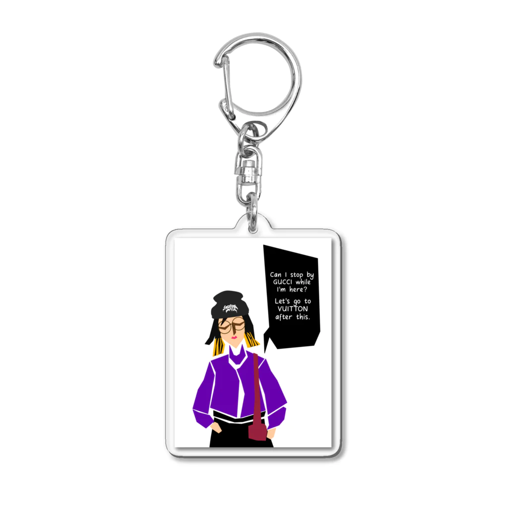 スニーカーマフィアSHOPの“YABAJO”パート③ 「kinsenkankaku woman」 Acrylic Key Chain