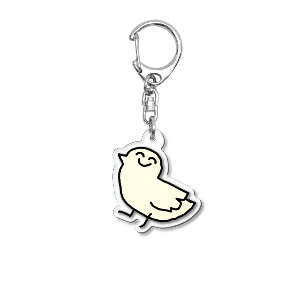 食べれる花（おいしい）の鳥ひよこマイケルくん Acrylic Key Chain