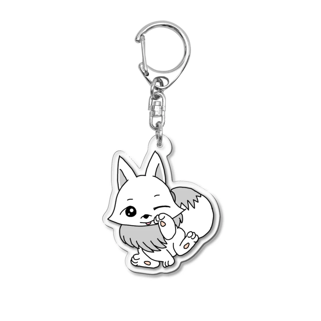 ♲ゆず日和♲№48(Responsible world)のしこちゃん(ウインク) Acrylic Key Chain