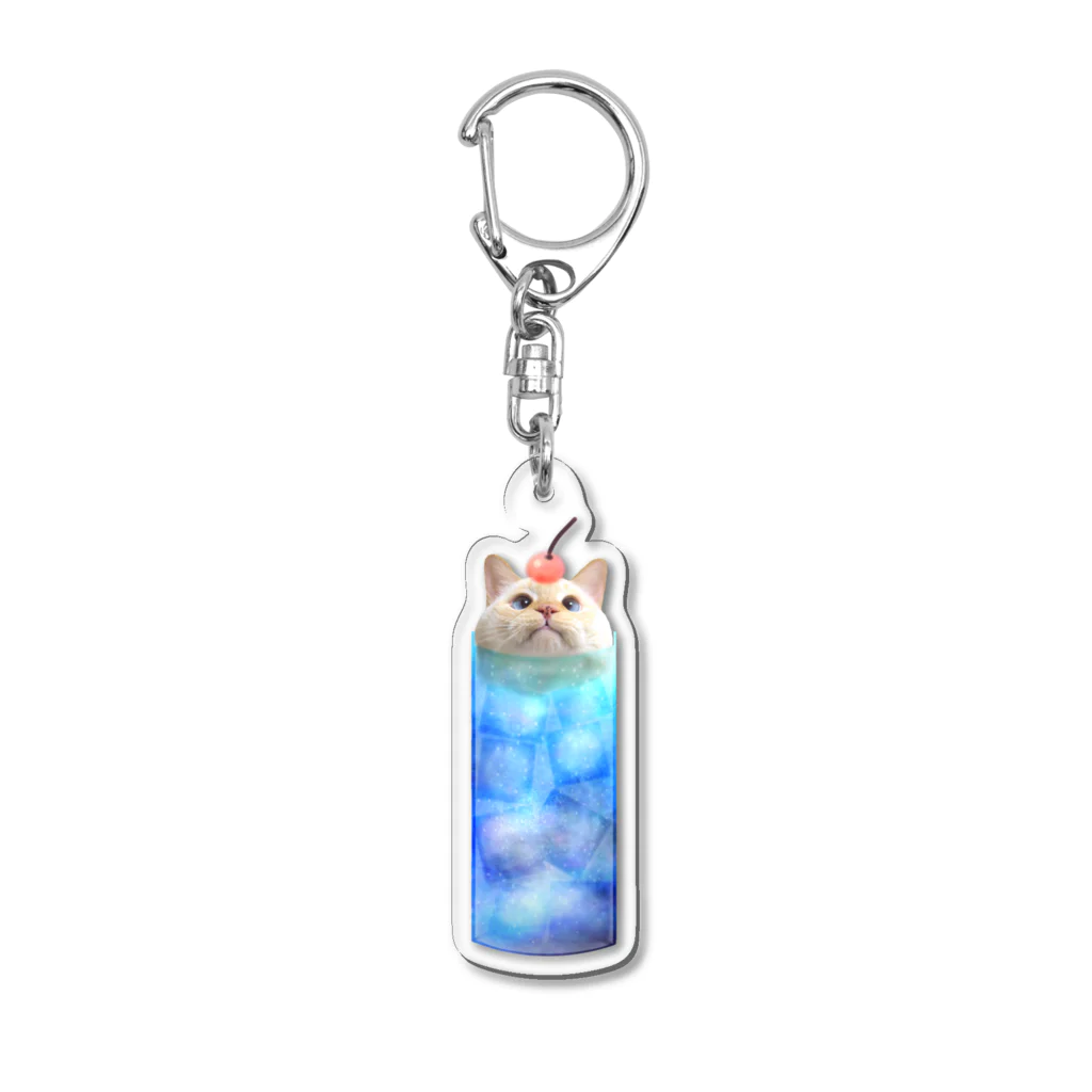 じゅりあんぐ！のクリームソーダなまりおちゃん Acrylic Key Chain