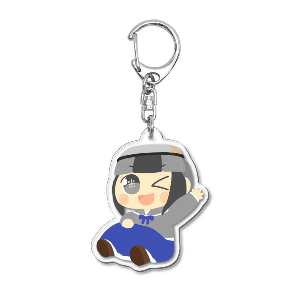 トラみー＝トラッキーのお座りマイコちゃん Acrylic Key Chain