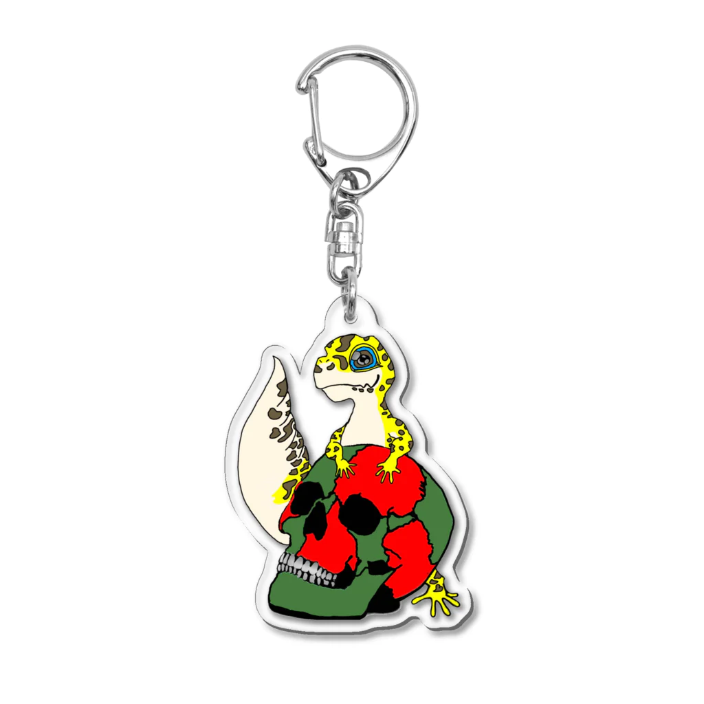 髭キノコのレオパキーホルダー Acrylic Key Chain