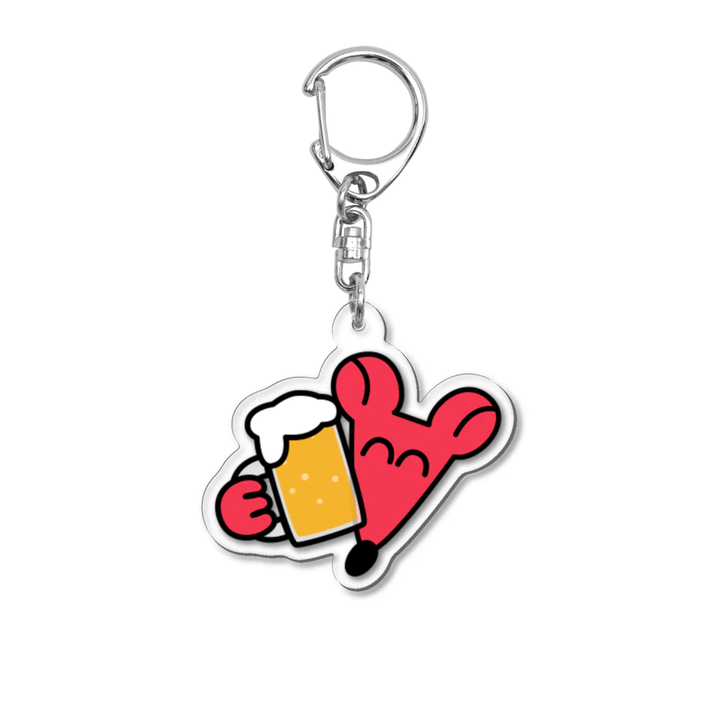 つきじ のはらのねずみ(ビール) Acrylic Key Chain