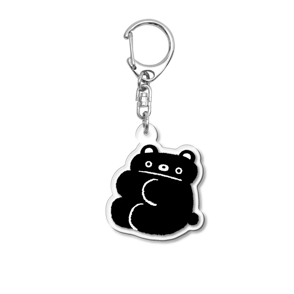 moguuuu.のkuma black Acrylic Key Chain