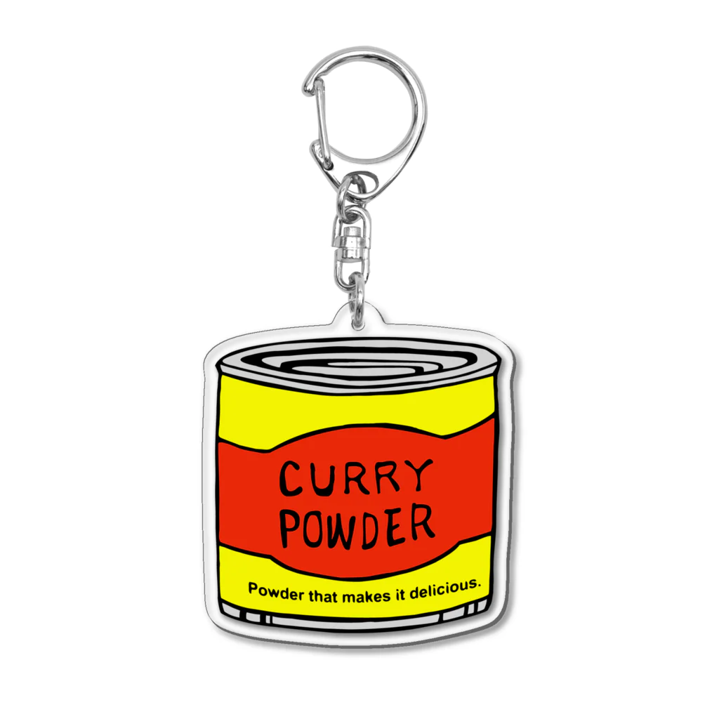 HS CURRYのカレー粉 アクリルキーホルダー