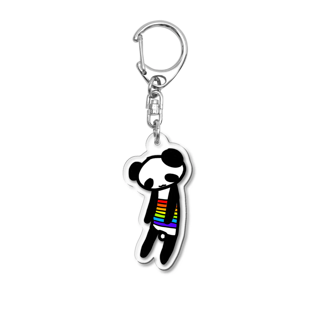 248-nijiya-の吊り下げレインボーぱんだ🌈 Acrylic Key Chain