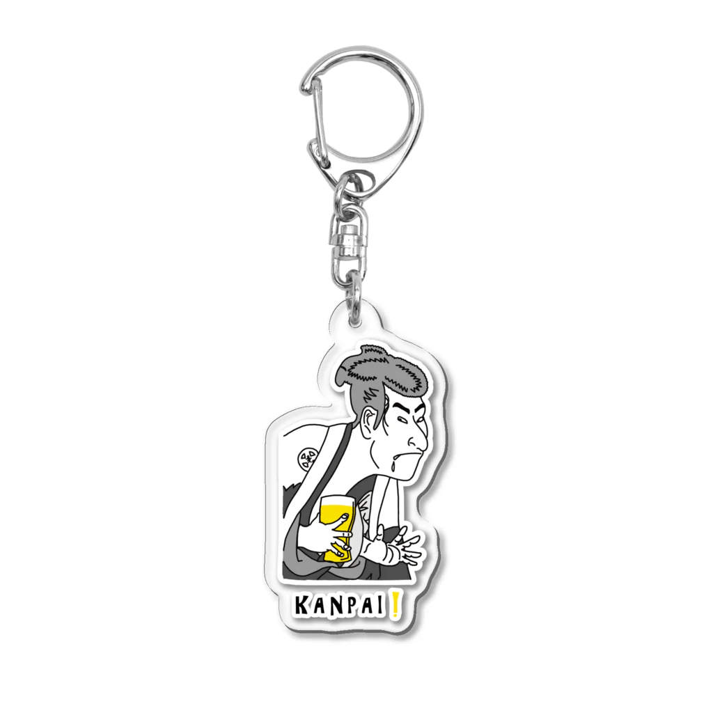 ビールとアート TM-3 Designの名画 × BEER（写楽） Acrylic Key Chain