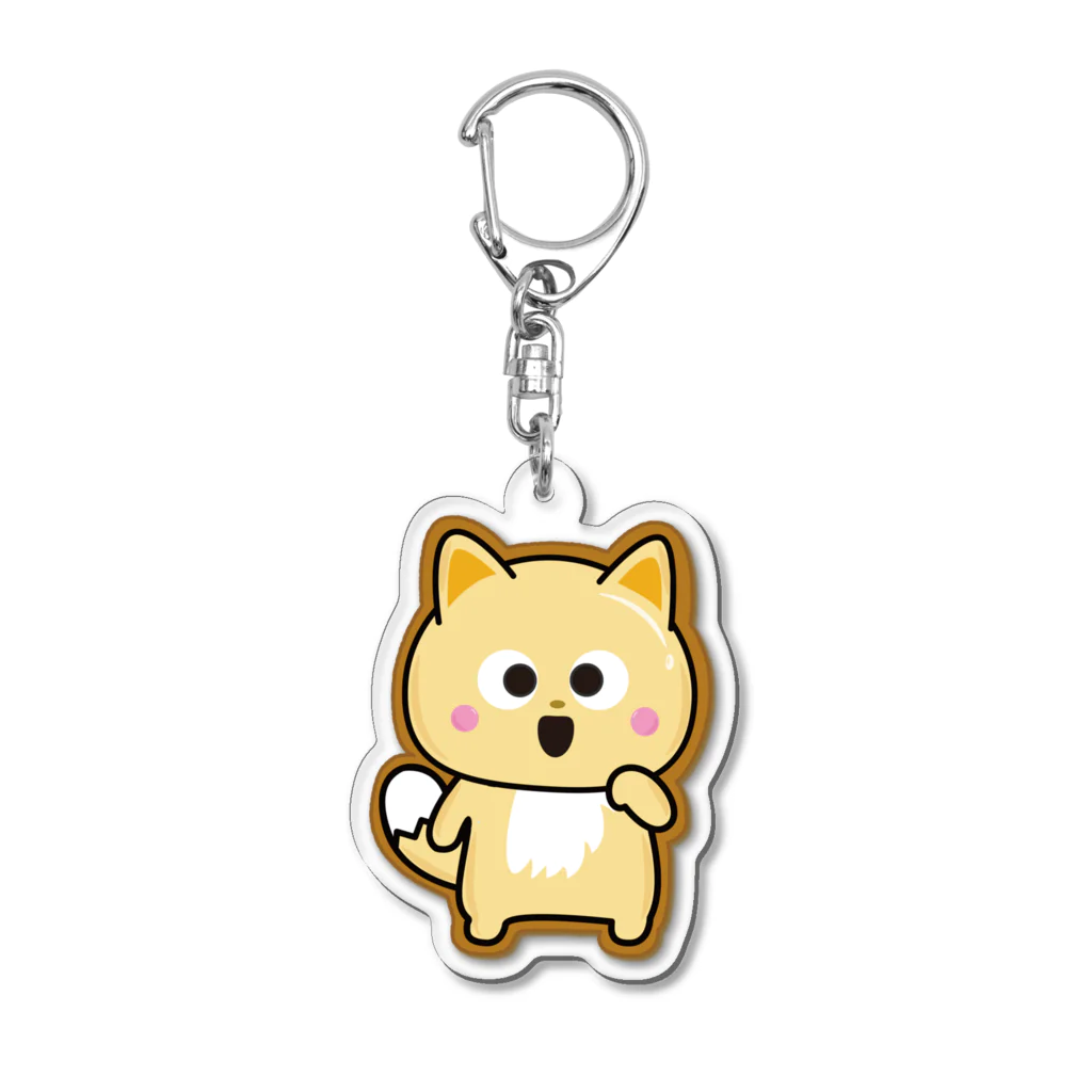 三つ子のきつねこ Shopの三つ子のきつねこ Acrylic Key Chain