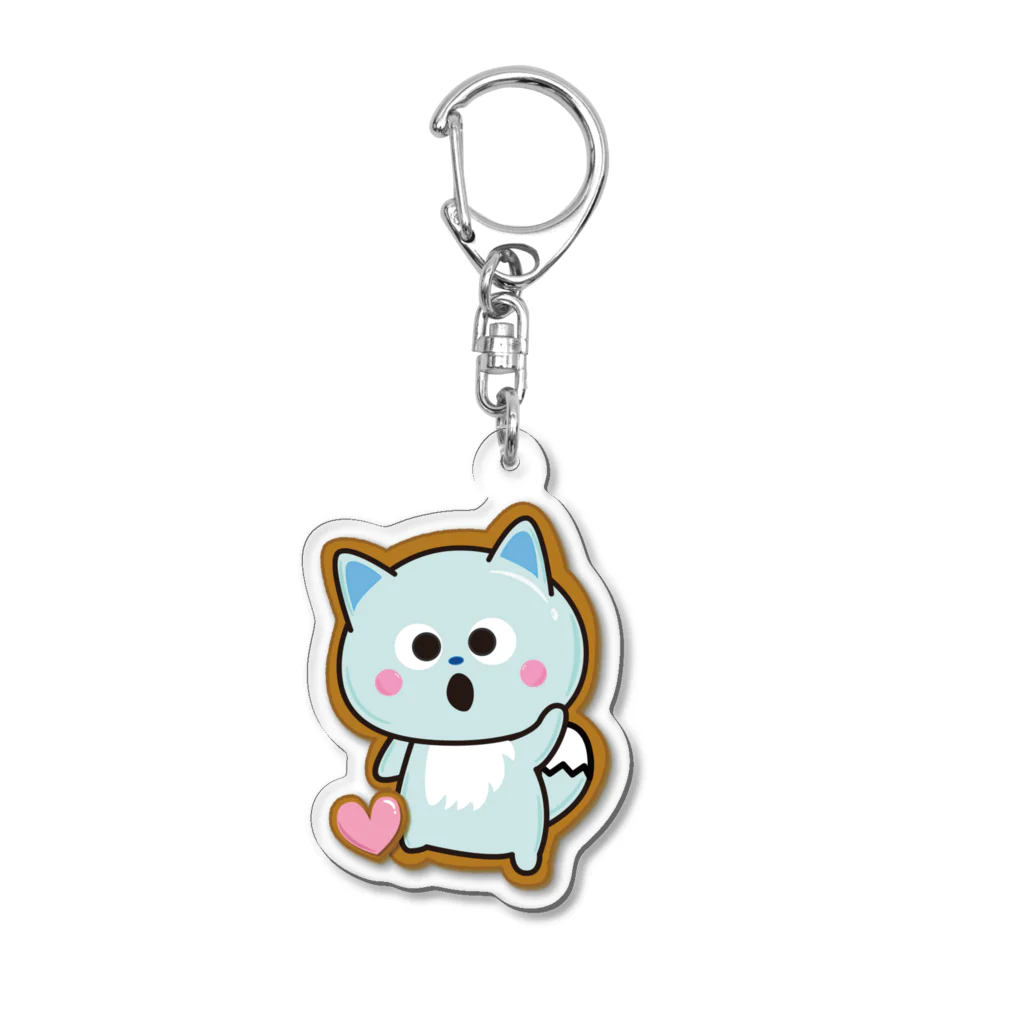 三つ子のきつねこ Shopの三つ子のきつねこ Acrylic Key Chain