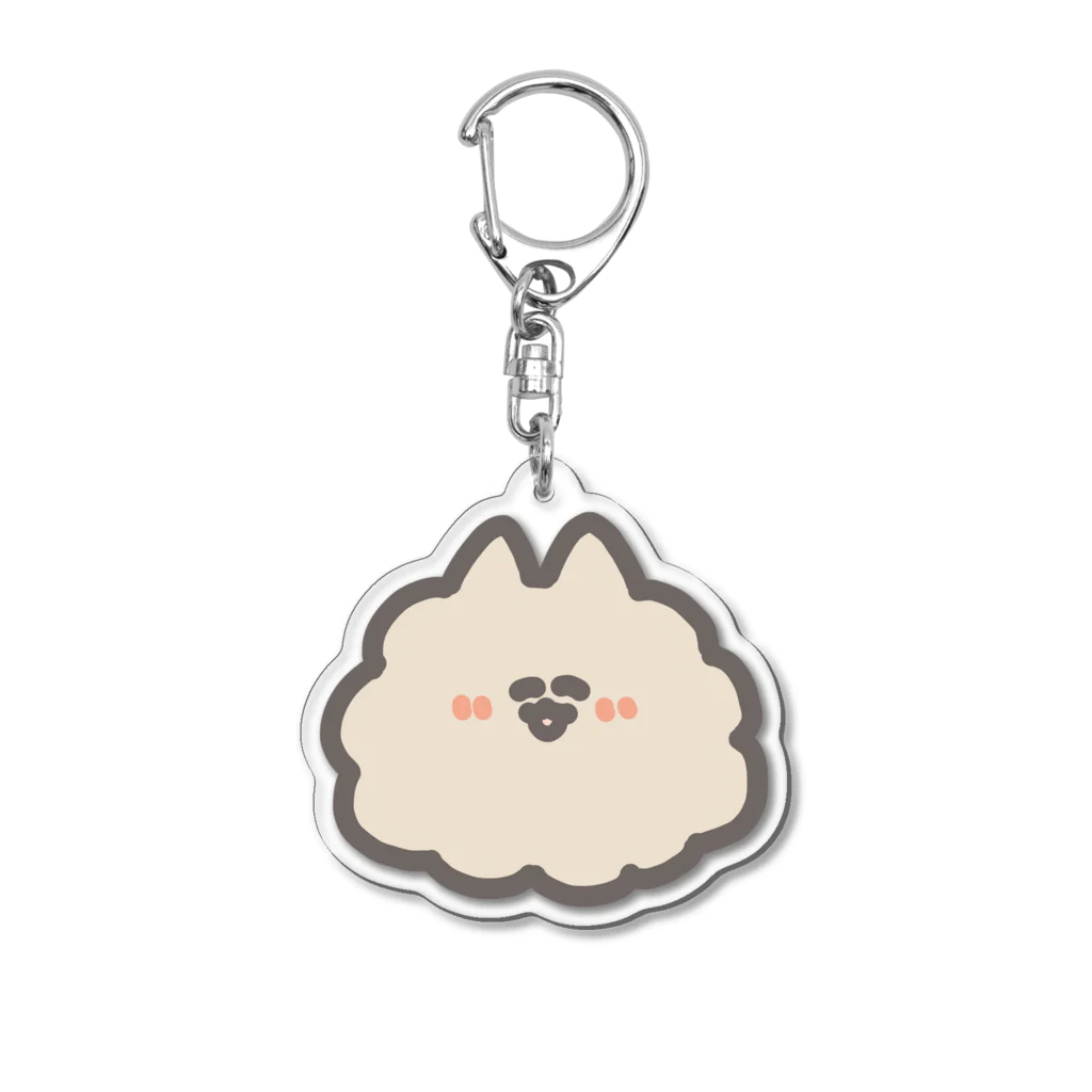 ナポリのSUZURIのPOMERANIAN Acrylic Key Chain