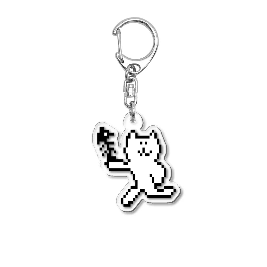 けちゃっぷごはんのお店のごちそうさま猫 Acrylic Key Chain