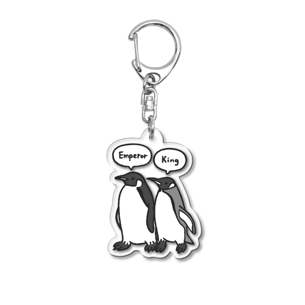 きゅう🐧イラストレーターのアプテノディテス属のペンギンたち Acrylic Key Chain