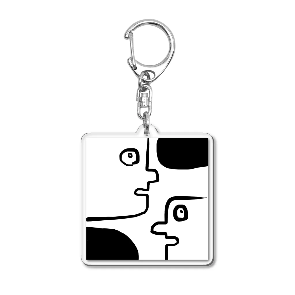 _kanta_のシュールフェイス Acrylic Key Chain