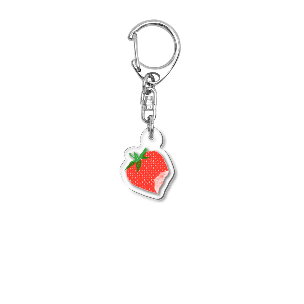 scbの食べかけいちご Acrylic Key Chain