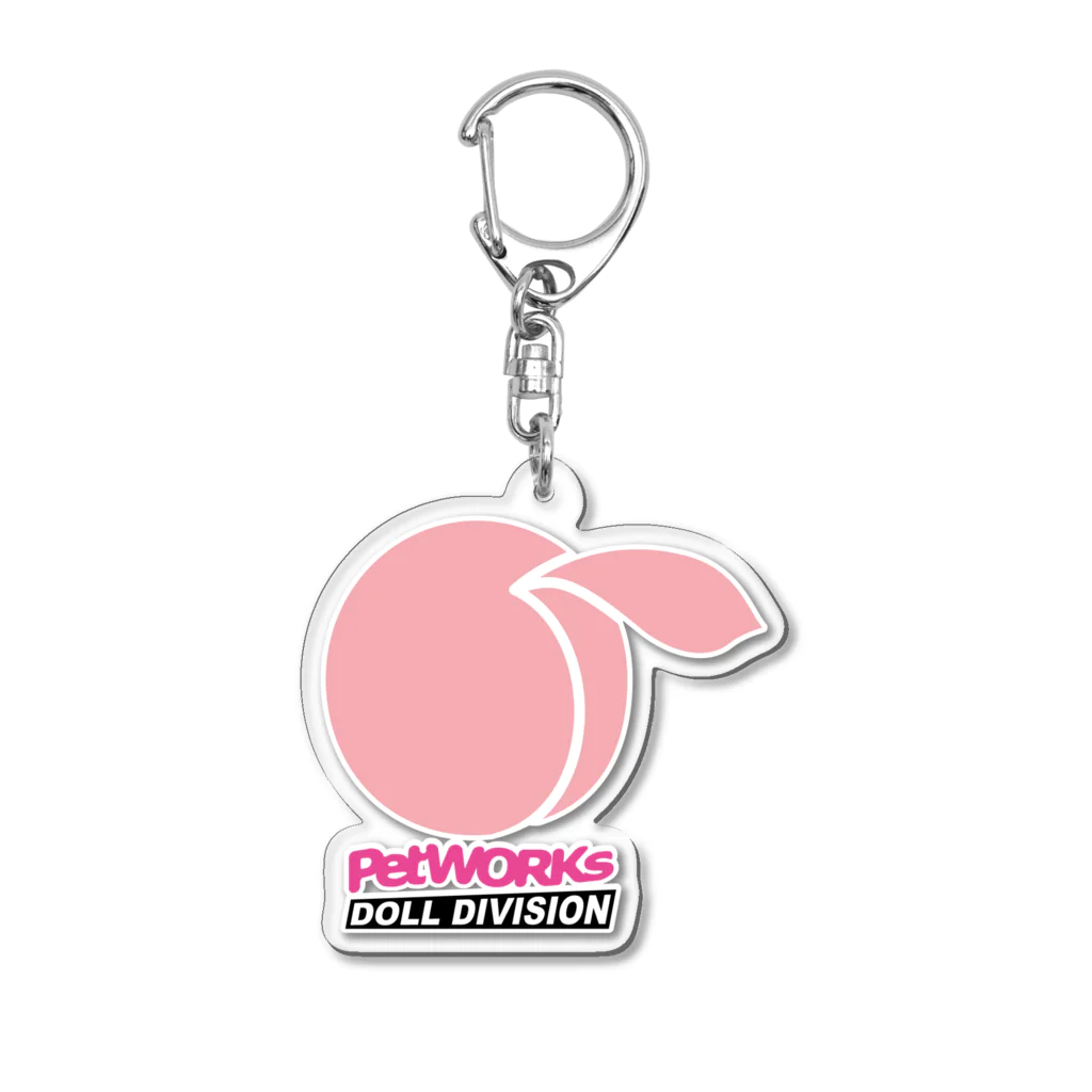 PetWORKs SUZURI Shopの桃アイコン Acrylic Key Chain