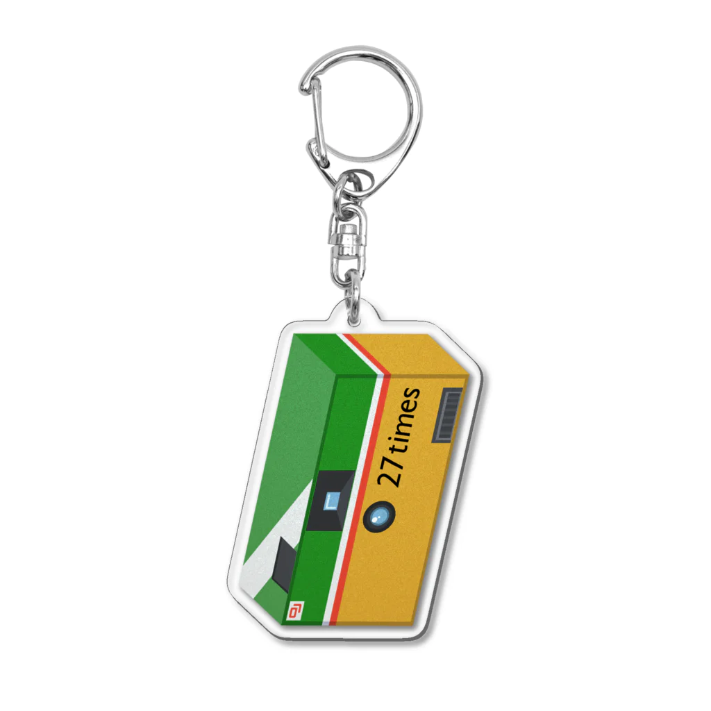 スロータイプ書店 Slowtype Booksの27times 128-1 Acrylic Key Chain