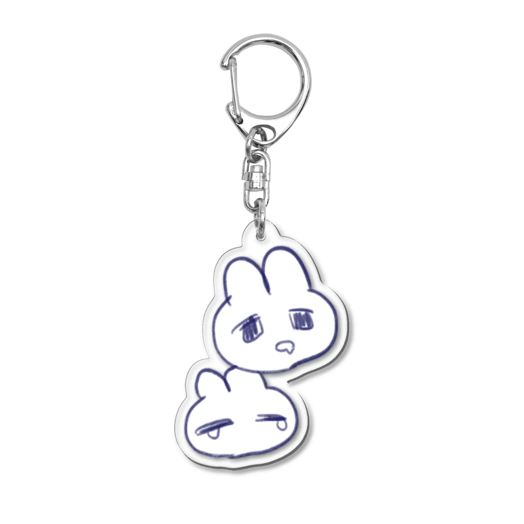 あくむ病院のぺちょうさぎ Acrylic Key Chain