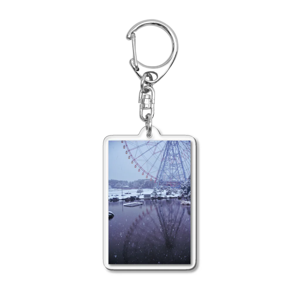 taka_1026の雪化粧の観覧車 Acrylic Key Chain