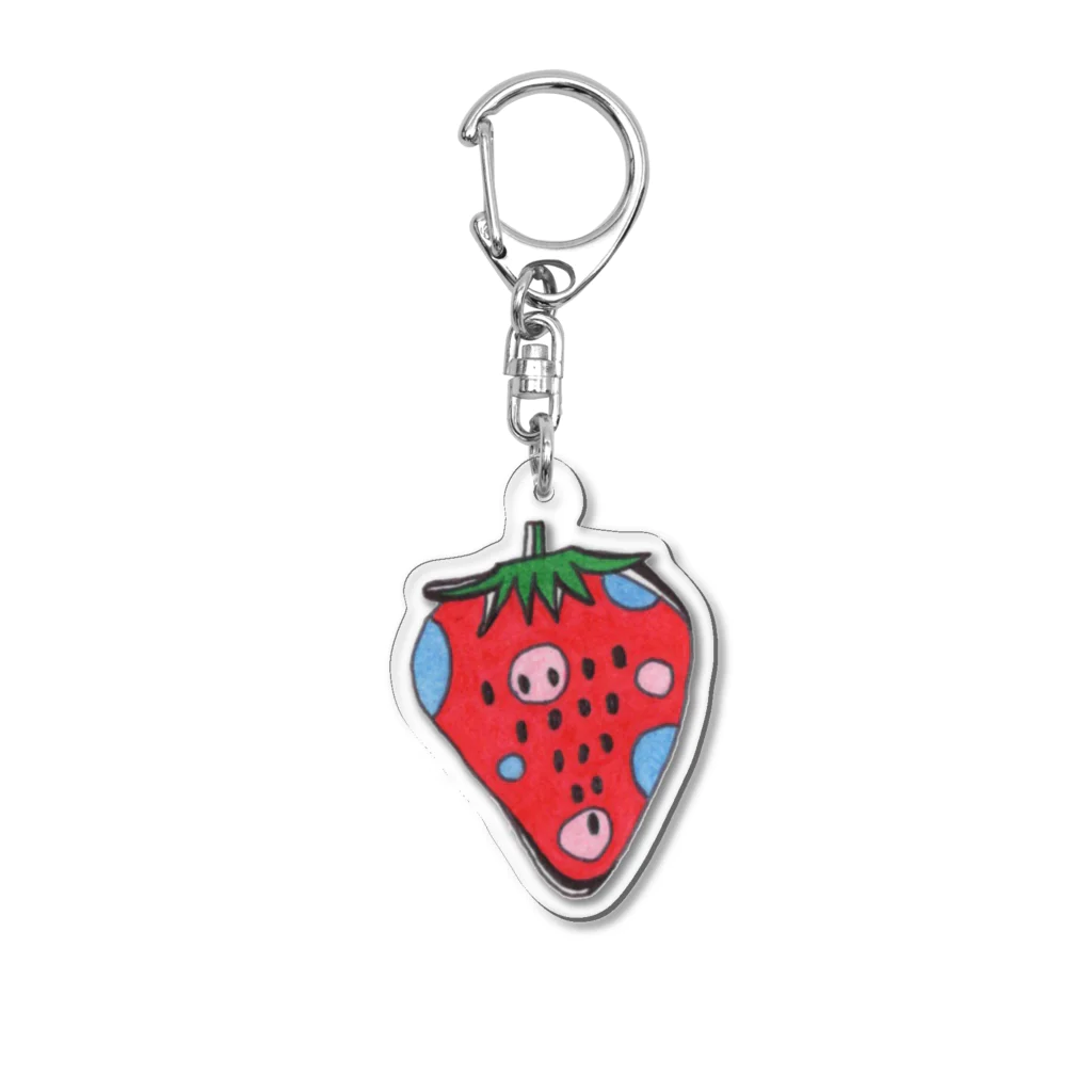 Berry Land storeのいちご Acrylic Key Chain