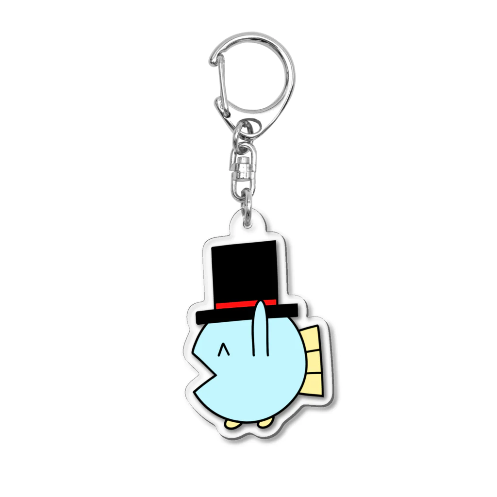 魚の4コマの魚マジシャンアクリルキーホルダー Acrylic Key Chain