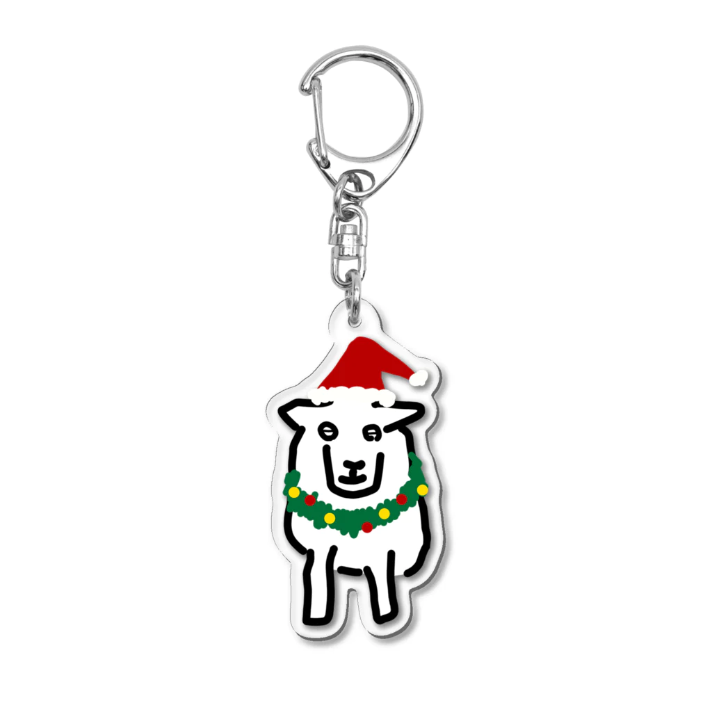 ひつじや のののめぇリークリスマスひつじ Acrylic Key Chain