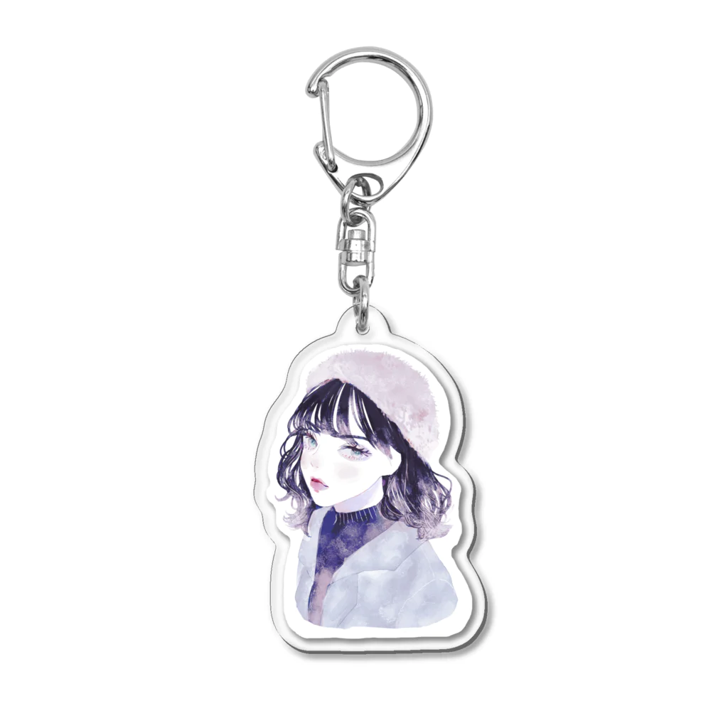 高槻の大人の女性 Acrylic Key Chain