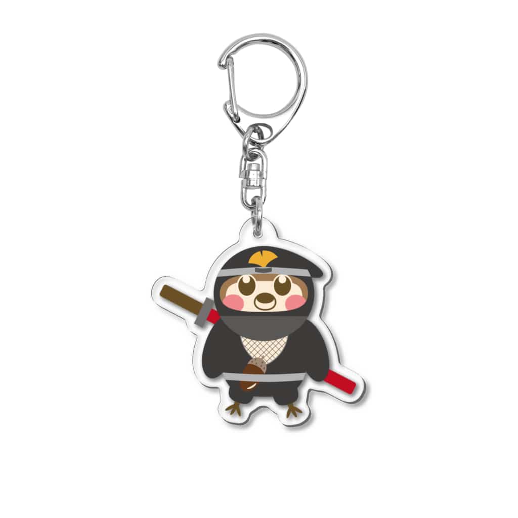 “すずめのおみせ” SUZURI店のスズメ忍法帖 Acrylic Key Chain