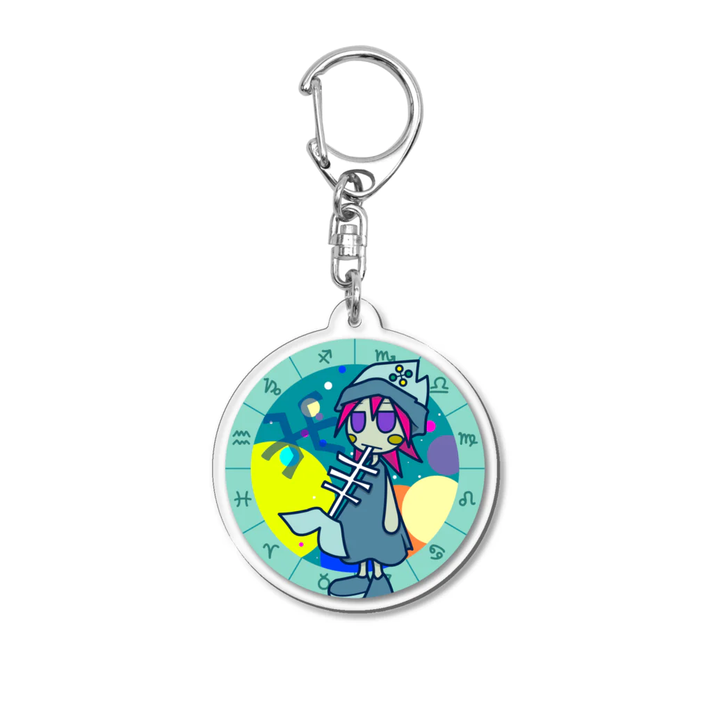 cosmicatiromのうお座 パターン2・フルカラー Acrylic Key Chain