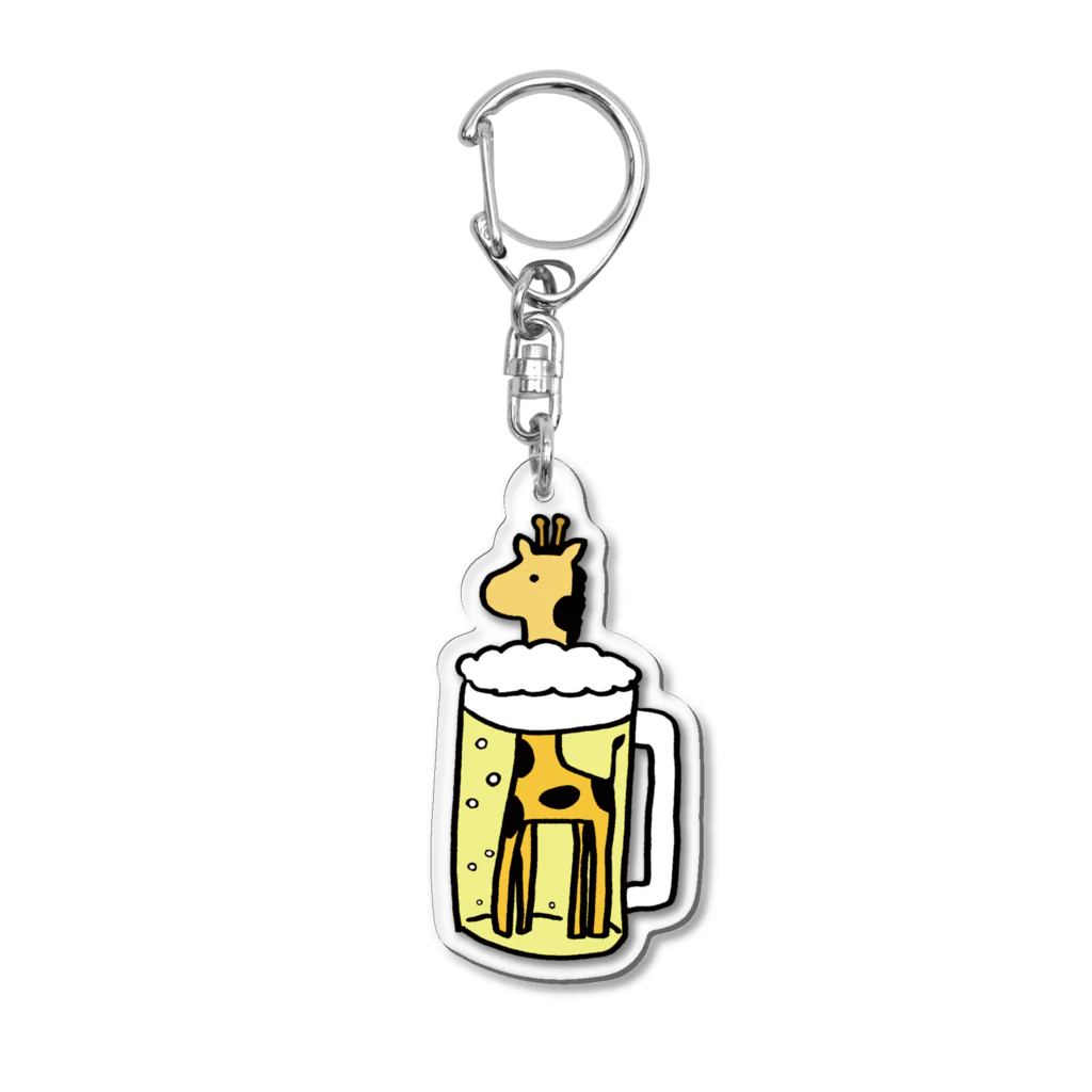 らくがき亭東海支店のきりんビール Acrylic Key Chain