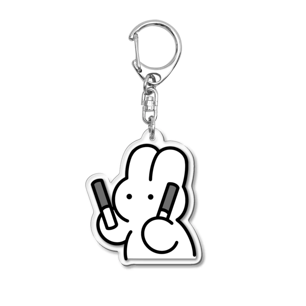 nsnのうさぎちゃんペンライト(黒) Acrylic Key Chain