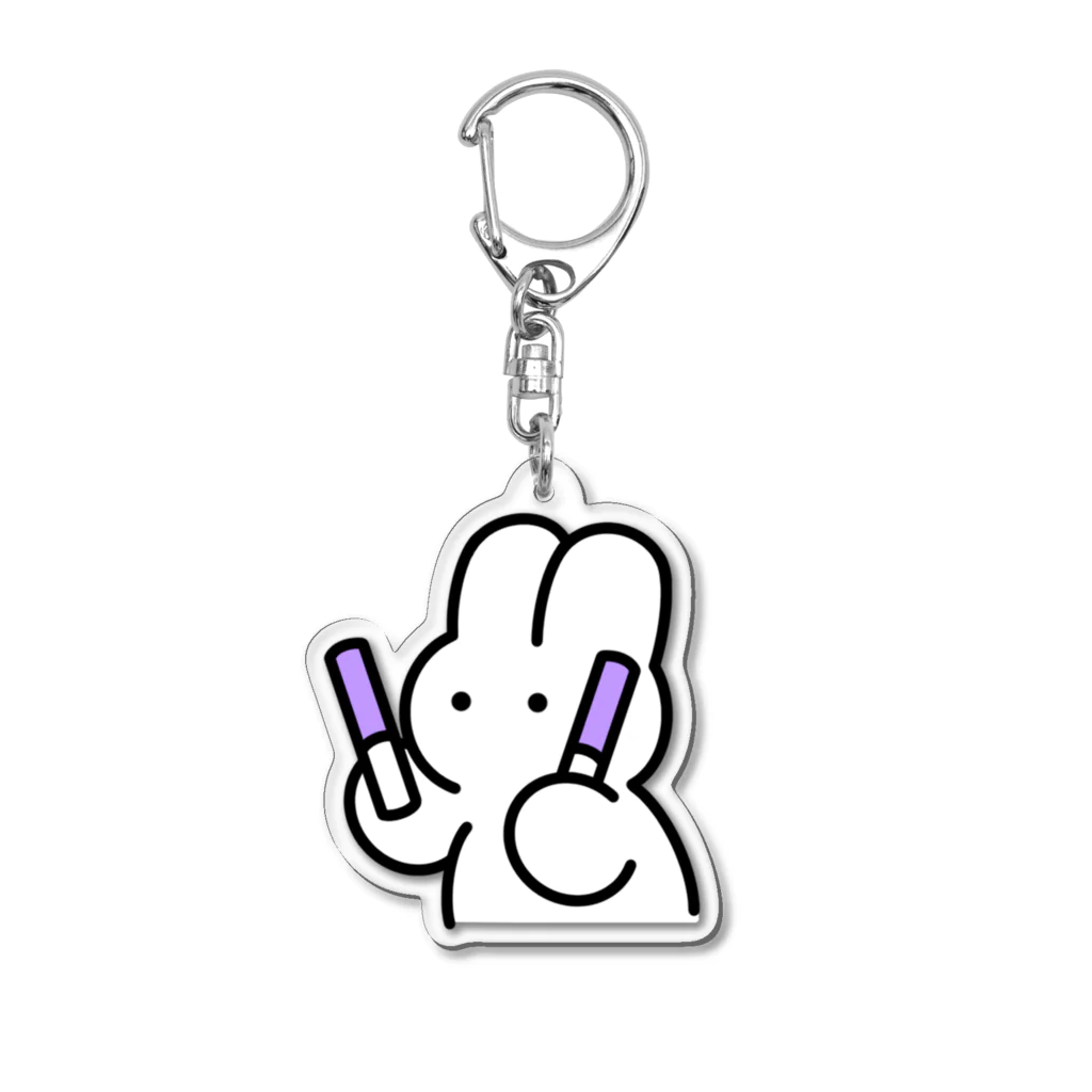 nsnのうさぎちゃんペンライト(紫) Acrylic Key Chain
