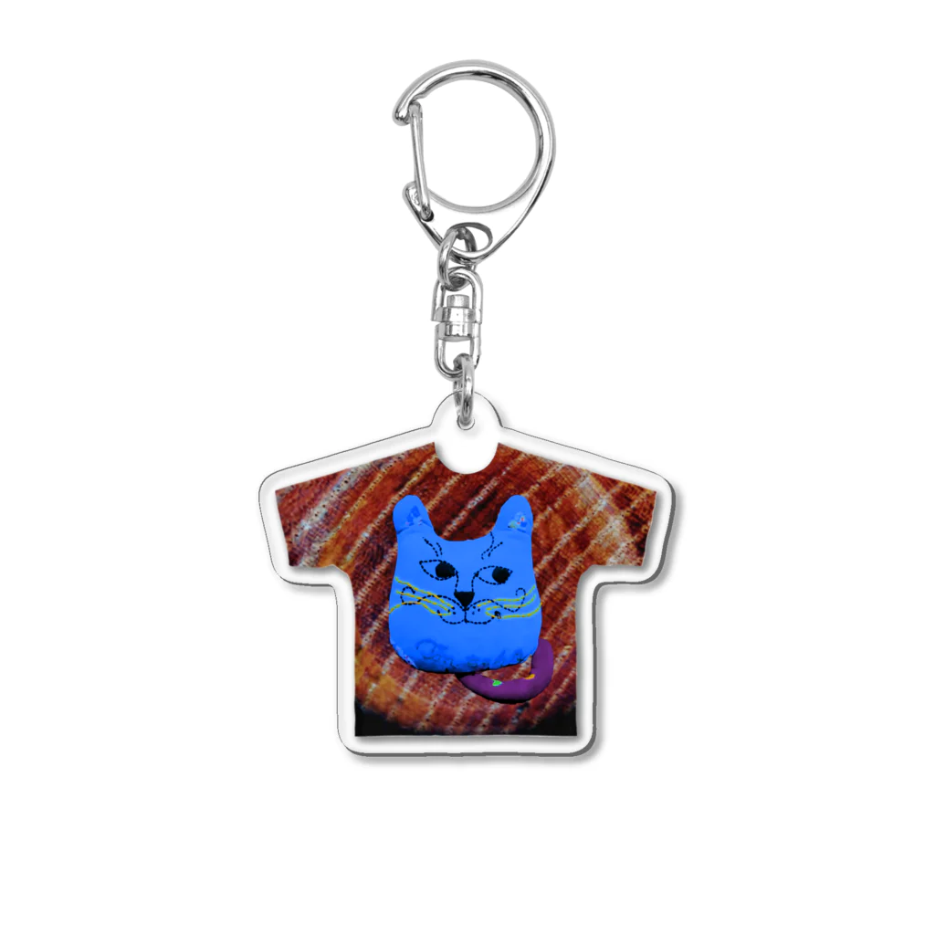 ちびもりのグレコ(BLUE) Acrylic Key Chain