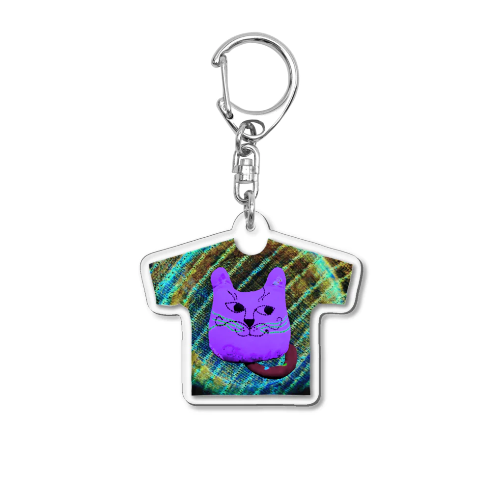 ちびもりのグレコ(PURPLE) Acrylic Key Chain