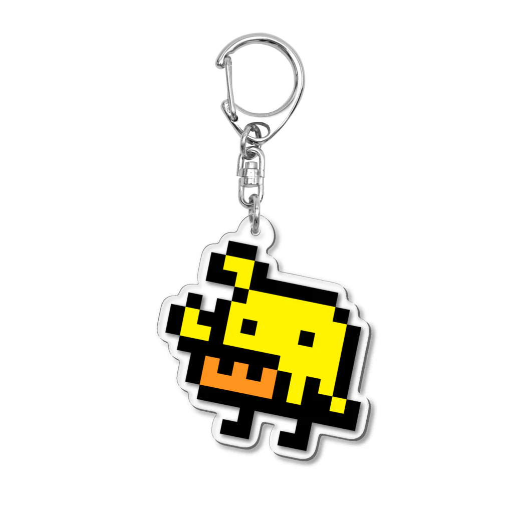 大草原のねこちやんのドットトリ Acrylic Key Chain