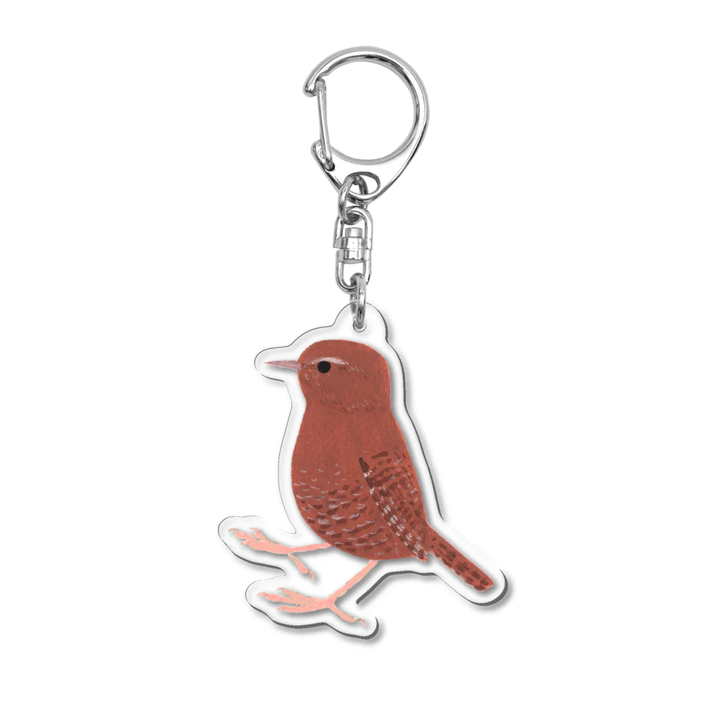 piro piro piccoloのひかえめミソサザイ  Acrylic Key Chain