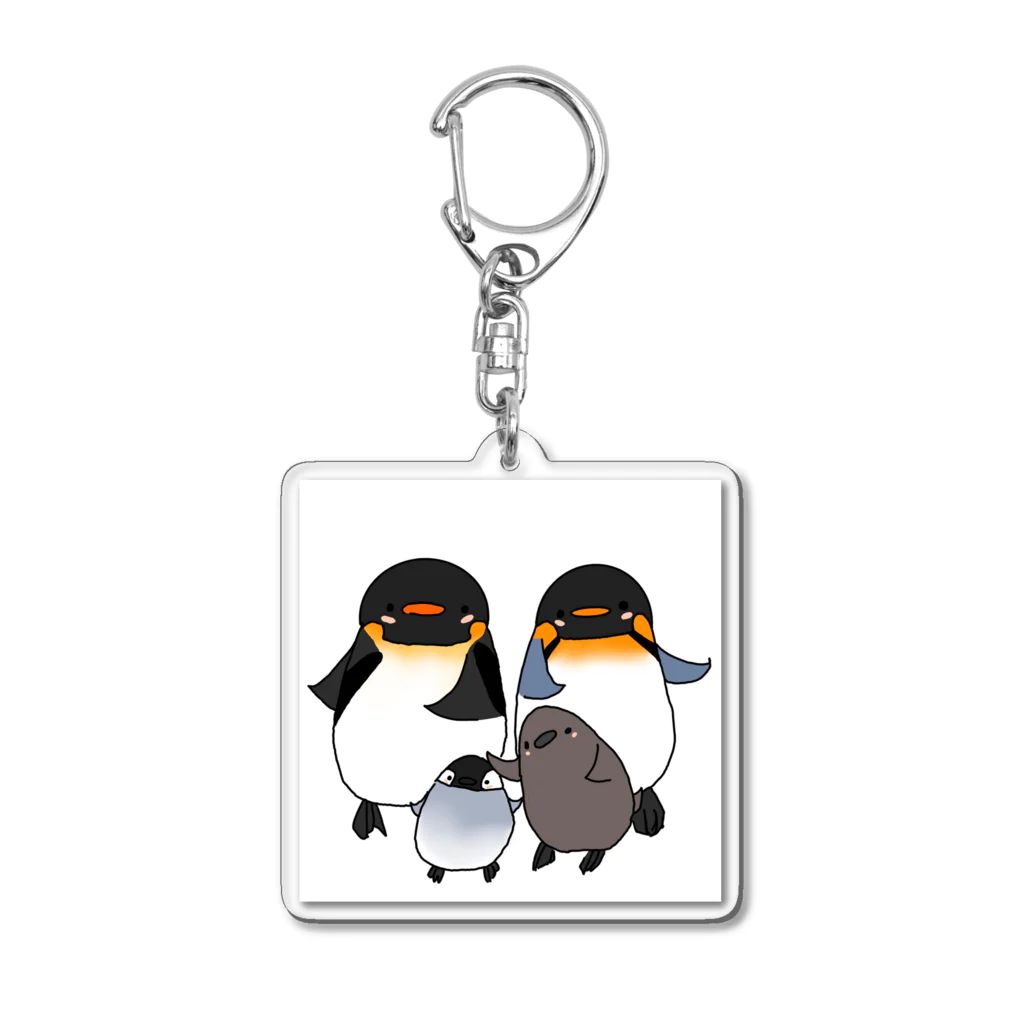 Ackreiのこうていペンギン　おうさまペンギン Acrylic Key Chain