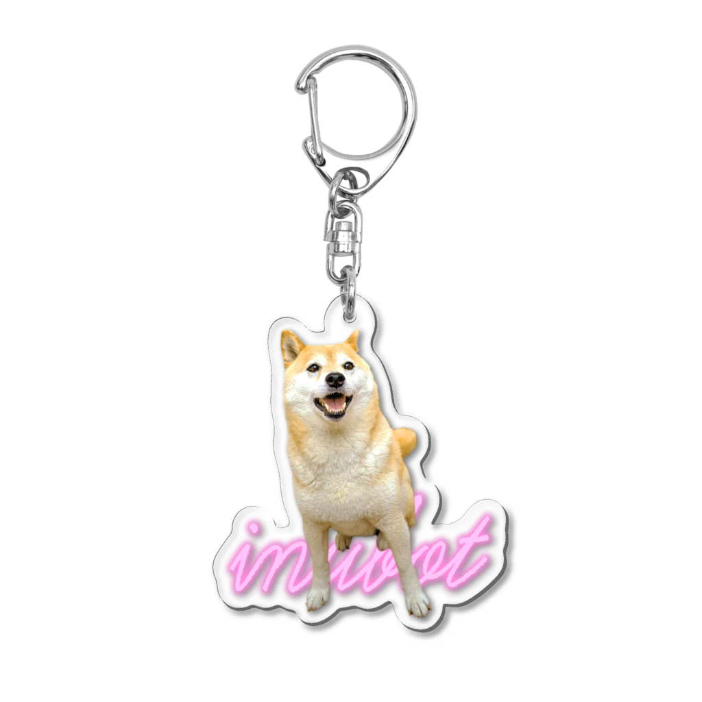 inubotの7th birthday(ピンク) Acrylic Key Chain