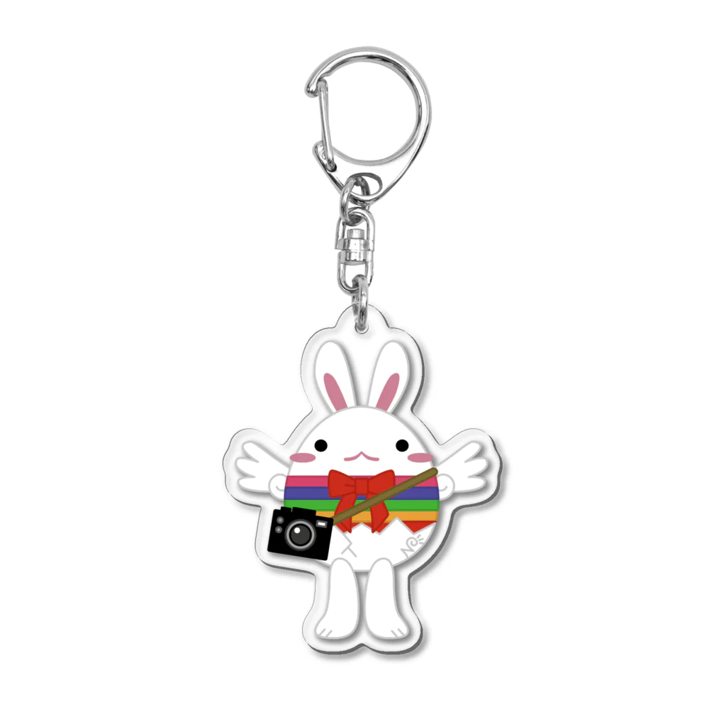 *NAGI*（ナギ）の旅うさぎ・卯卵（うらん） Acrylic Key Chain