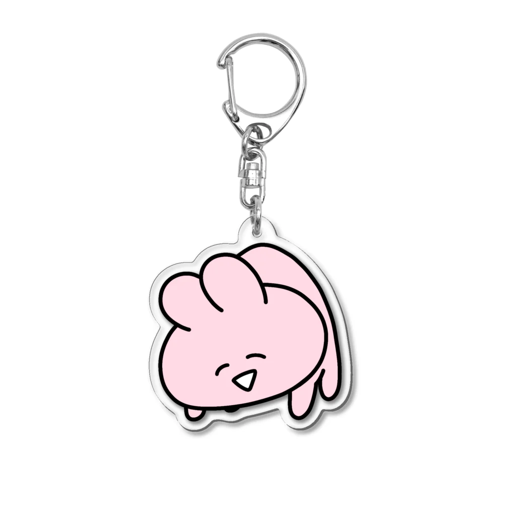 umi工房のお店のらぶいうさぎ捕獲 Acrylic Key Chain