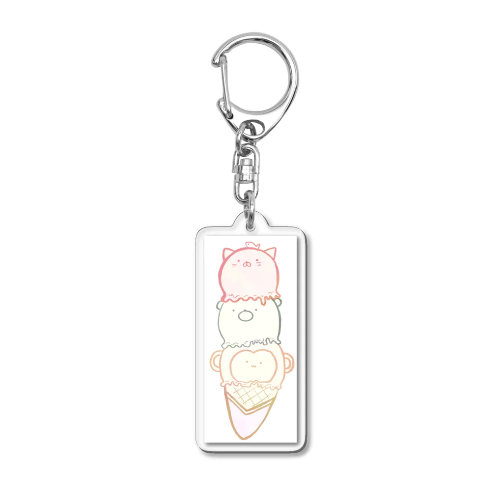 Riseのあにまるあいす nks Acrylic Key Chain